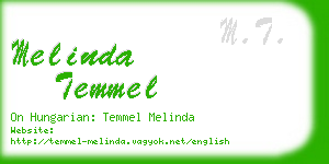 melinda temmel business card